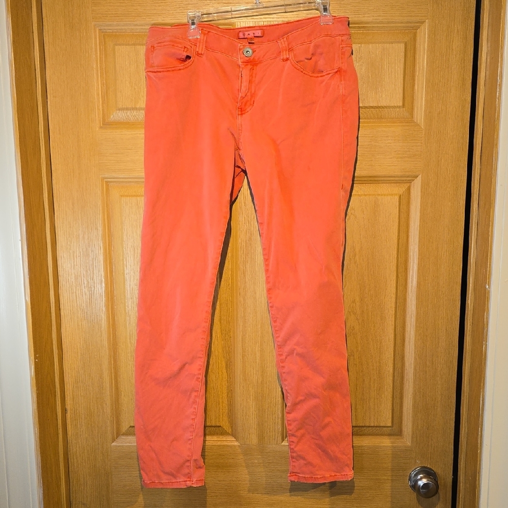 CAbi Women's Skinny Jeans in Bright Orange